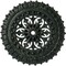 Ekena Millwork Sellek Medallion (Canopies up to 1 1/8"), 18 1/2"OD x 7/8"ID x 1 1/2"P, Painted Turtle Crackle CM18SKPTC - alternate 1
